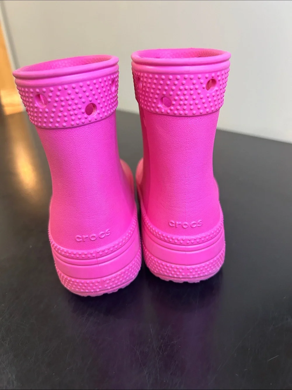CROCS Kids Hot Pink Rain Boots 9